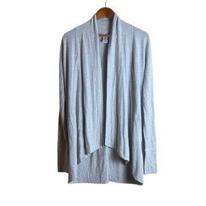 Active Life light Gray Open Front Women's Sweater
